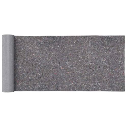 vidaXL Rutschfestes Malervlies 25 m 180 g/m&sup2; Grau, Schutzvlies, Vlies Anti-Rutsch, Bodenschutz Malervlies, Abdeckvlies, Malerabdeckvlies