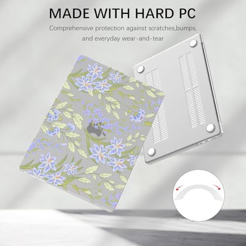 Funda MacBook Pro 14 transparente esmerilada compatible con modelos M2 y M3 5