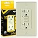 Faith 20A GFCI Outlet, Tamper-Resistant GFI Duplex Receptacles with LED Indicator, Self-Test Ground Fault Circuit Interrupter with Wall Plate, ETL Listed, Light Almond