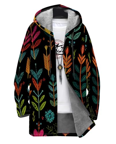 Amazon.com: Japanese Art Long Hooded Cardigan Sweater for Men