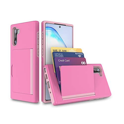 FDTCYDS Galaxy s21 Case with Card Holder,Silicone Hybrid Protective Wallet Cover Case for Samsung Galaxy s21 - Pink by FDTCYDS - Used condition - US$8.62