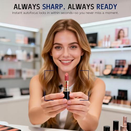 4K Webcam for PC, Sony 1/2.5” Sensor, PDAF Autofocus, 2 Noise-Canceling Mics, Privacy Cover, 80° FOV, Laptop Camera Works with Zoom, Teams, Google Meet, Plug & Play USB Webcam for Streaming & Gaming - Image 2