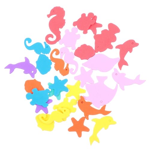 MUELODSIC Pegatinas Decorativas de Espuma Animales Marinos para Baño, 40 Piezas, Adhesivos Resistentes para Paredes, Ideales para Decoración Infantil Color Aleatorio