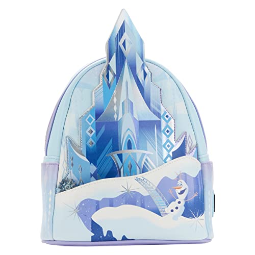 Loungefly Disney Frozen Princess Castle Womens Double Strap Schoudertas Purse, multicolor, Eén maat