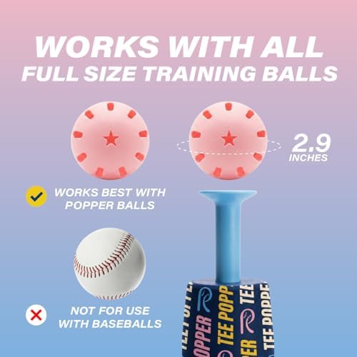 Bandit Sports Coach RAC Tee Popper, Durable Nylon Strength for Long-Lasting Hitting, Batting Tee, Baseball Training for Practicing Hitting Without a Pitcher (Ball not Included) - 3