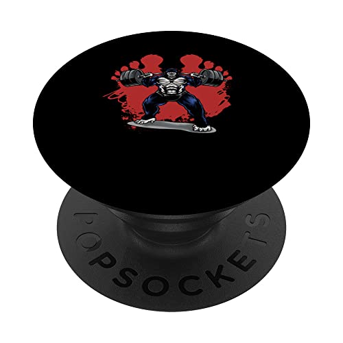 Gorilla Bodybuilder | Gym Workout | Muscles Haltérophilie PopSockets PopGrip Interchangeable