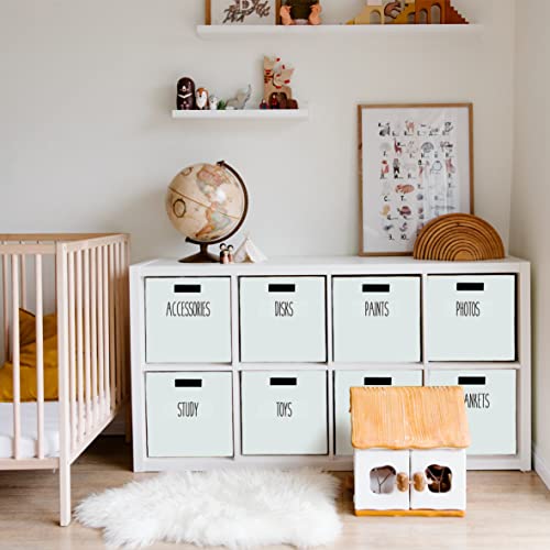 Hebayy 242 Storage Room, Playroom & Garage Labels,220 Preprinted Waterproof Oil&Tear Resistant Removable Stickers, 22 Blank Ones, No Residue For Bins & Boxes Holiday & Essential Organization #TOP6