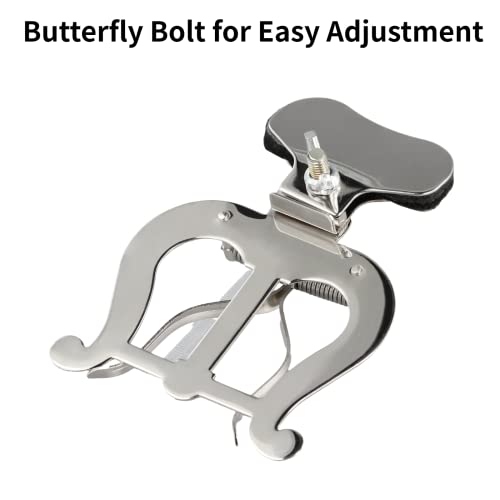 Cosyoo Trombone Marching Lyre, Simple Clamp-On Trombone Sheet Music Clip, Adjustable Trombone Music Score Clamp Holder For Wind Instrument #TOP4