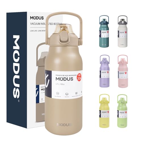 Garrafa Térmica 1700ml - Duplamente Isolada a Vácuo, Canudo e Bas...
