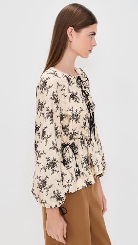 Sea Women's Joan Print Tie Front Top4