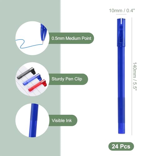 Bolígrafo Gel Azul Punta Media 0.5mm Pack 24 M&G miniatura 2