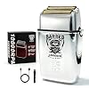 Retro Electric Razors for Men with Beard Trimmer, Rechargeable Mens Gold Foil Shavers, Strong Power (Sliver) (Sliver)