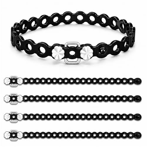 4-Pack Modular Gear Straps,Flexible Multi-Tool & Wearable Gadget for Outdoor Adventure, Survival, Camping, Travel & EDC, Adjustable & Customizable Organizer (Black)
