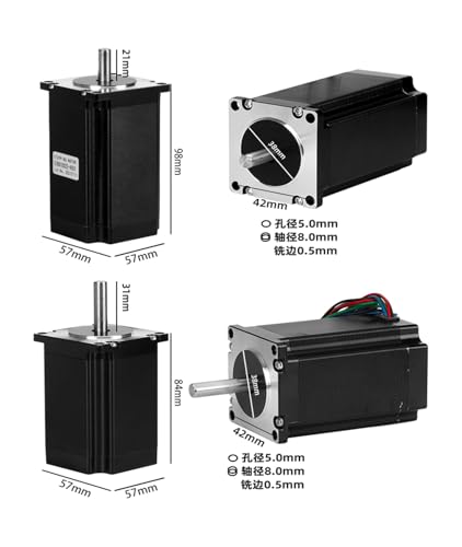 Motor paso a paso industrial para proyectos CNC de precisión y 3.7 NM 3