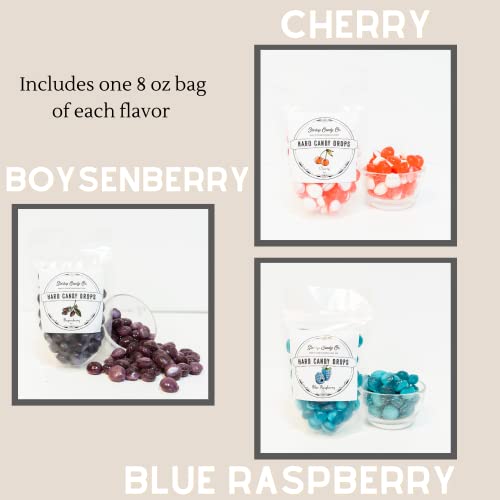 Startup Candy Fruity Favorites 6-Flavor Variety Pack - Rainbow Watermelon, Blue Raspberry, Green Apple, Boysenberry, Cherry, Orange Cream - 8 Oz Bags Of Old Fashioned Hard Candy #TOP2