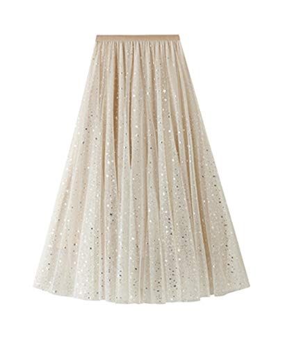 Femiserah Women's Long Rainbow A Line Tulle Tutu Skirts Tiered Sk...