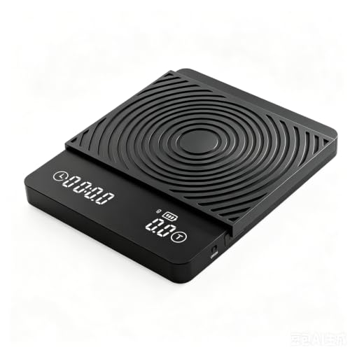 Smart Espresso Coffee Scale with Timer, 0.1g Accuracy, Flow Rate & Ratio