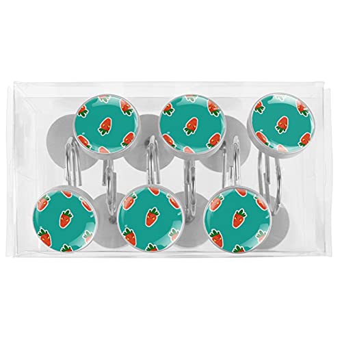 Crochets rideau de douche acier inoxydable accessoires salle de bain - 6