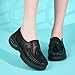 Women's Comfortable Nursing Shoes Anti Slip Leather Health Care Nurse Work Catering Service Shoes Fashionable Casual Walking Loafers, Black2,39