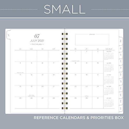 "Academic Planner 2021-2022, Cambridge Weekly & Monthly Planner, 5-1/2"" X 8-1/2"", Small, For School, Teacher, Student, Workstyle, Gray Geo (5557G-200A)" (5557G-200A-22) #TOP2