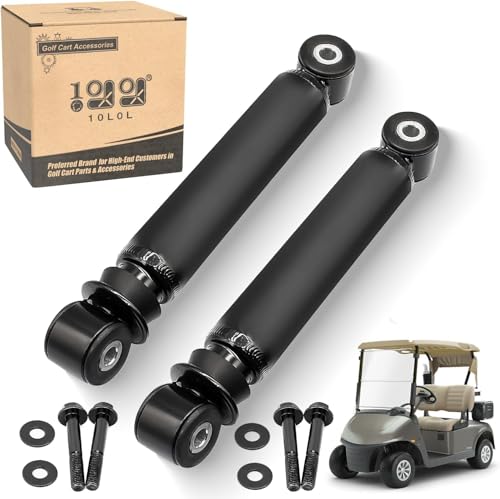 10L0L Kit de amortiguadores traseros para carrito de golf EZGO RXV 2008 en adelante, gas y eléctrico, OEM # 603637 611724, 2 unidades