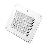 YYian Entlüfter & Deckplatten Marine Boat Square Air Vent Louver Gitterabdeckung Einstellbare Abgaslüftung Edelstahl Belüftung Lüfter Lüfter Lüftergitter Grill