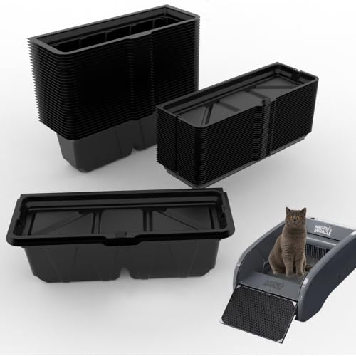 28PCS Disposable Waste Receptacles Compatible with Natures Miracle 2nd,for LitterMaid Litter Box 3rd,Disposable Cat Litter Trays (Machine NOT Included)