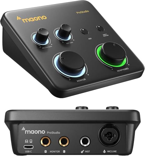 MAONO Audio Interface for Recording Studio: Audio Mixer with...