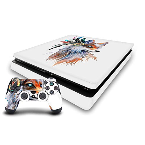 Protection PS4 Slim anti-rayure autocollant vinyle renard pour manette