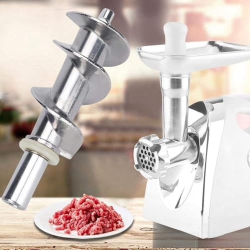 Kit de cuchillas y tornillos de acero inoxidable para picadoras de carne eléctricas para salchichas caseras y preparación de carne molida (4.2 cortadores de carne)