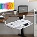 ETHU Keyboard Tray Under Desk, Ergonomic Corner Keyboard Tray with 180° Adjustable C Clamp for L Shape Desk 26.77