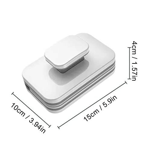 Cepillo de Limpieza de Ventanas, Limpiador de Ventanas Magnético de Doble Cara, Limpiador de Vidrio Exterior con Mango Grande, Herramienta de Limpieza de Ventanas para Vidrios de - imagen 2