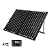 Renogy 100 Watt 12 Volt Monocrystalline Off Grid Portable Foldable 2Pcs 50W Solar Panel Suitcase Built-in Kickstand with Waterproof 20A Charger Controller