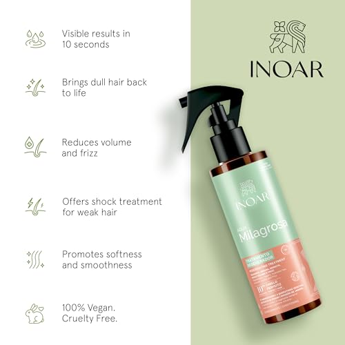 Agua Milagrosa INOAR elimina el frizz y repara las puntas abiertas en cabello maltratado 200ml 3