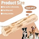 MOLZINY 2 Stück Kaffeeholz Kauholz Kauspielzeug Hund Hundespielzeug Kauen Stifte Kauen Kauknochen aus Kaffeeholz für Welpen für Kleine und Mittlere Hunde