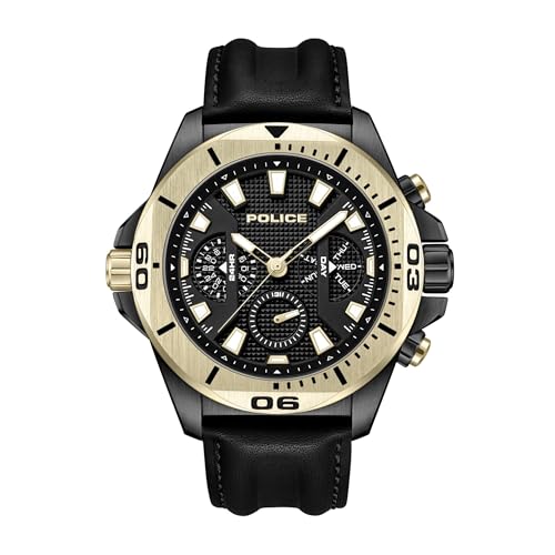 Chronographe Police Electrical en acier inoxydable, le cadeau idéal pour homme