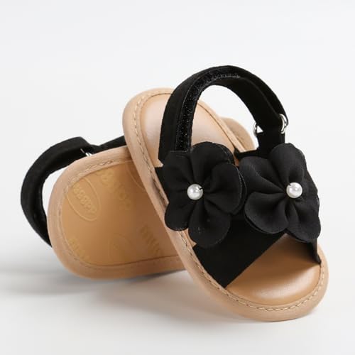 Image of Infant Baby Girls Boys Summer Sandals Premium Unisex Non Slip Rubber Soft Sole Breathable Toddler First Walker Outdoor Beach Shoes