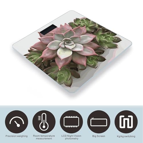 Báscula digital precisa para baño con pantalla grande miniatura 3