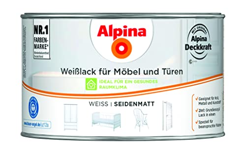 Alpina Weißlack für Möbel und Türen 300ml seidenmatt