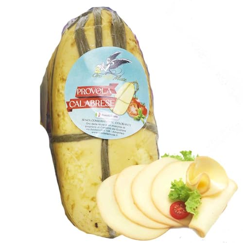 Provola Calabrese a pasta filata tipo Silana Affumicata 1 kg sottovuoto - Oro delle Muse