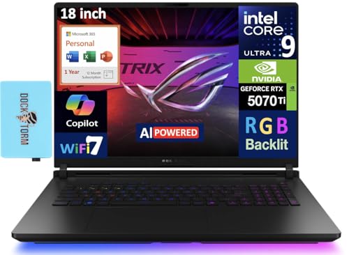 Image of ASUS ROG Strix Scar AI Gaming Laptop 18 inch 240Hz Mini LED WQXGA Display