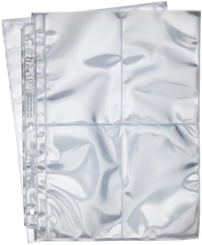 Ultra Pro 4-Pocket Platinum Page with 3-1/2" X 5-1/4" Pockets 100 ct. image 5