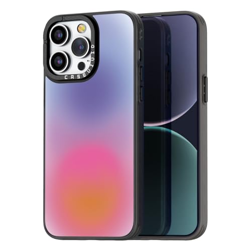 Coque iPhone 14 Pro Max noire esthétique et mignonne motif délavé