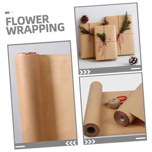Papier Kraft Marron Uonlytech 1 Rouleau pour Artisanat et Projets DIY