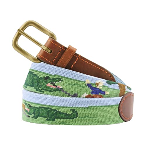 Smathers & Branson Beware of Gators Needlepoint Belt