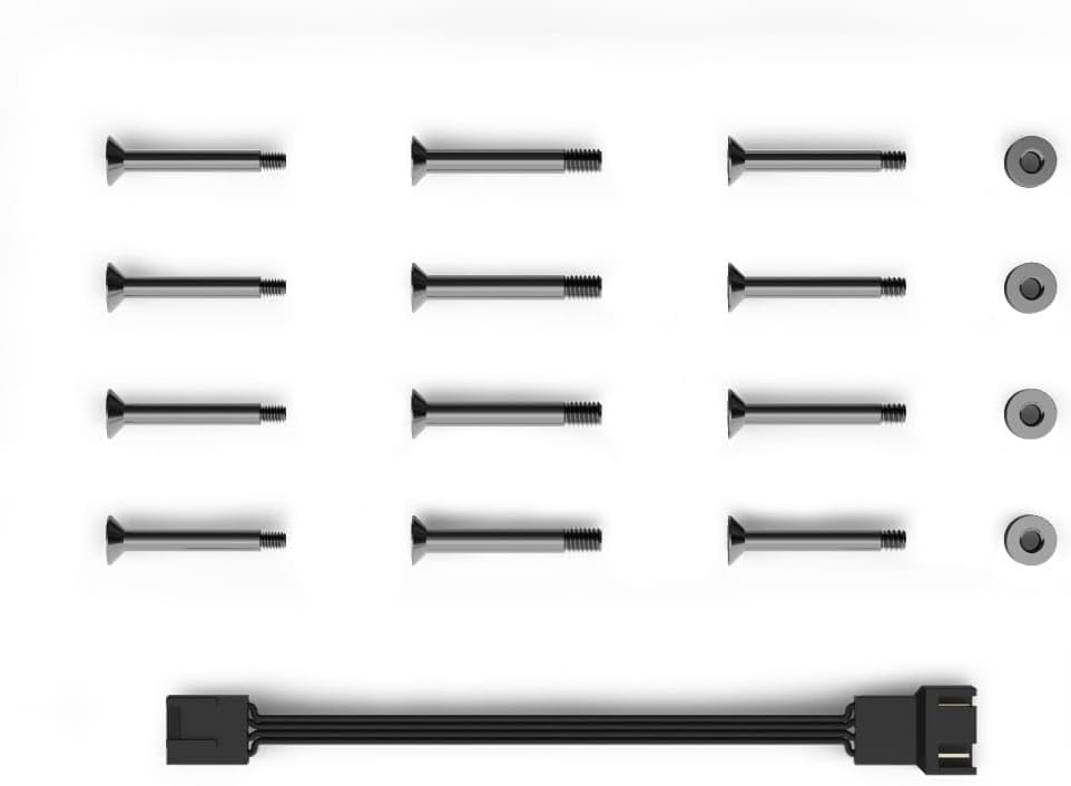 Alphacool Apex Stealth Metal Fan, 2000 RPM, Gold, 3-Pack