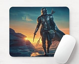 Genuine_Mugs The Mandalorian Star Wars Mice Mouse Pad Mat Pad 5mm Computer PC Accessories