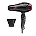 Professional Negative Ions Hair Dryer, BERTA Salon Ceramic Blow Dryer 1875W,Pro AC Motor, 2 Speed and 3 Heat Settings,Black...