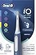 Oral-B B iO Elektrische Zahnbürste für Kinder und Jugendliche, Blau, 2 Mikrovibrationsbürsten, entfernt Plaque, speziell für Ringe, 4 Putzmodi