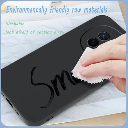 CAXKJE Lanyard Case+ [1 Pack] Screen Protector with Stand for Xiaomi Poco C75,Black Silicone Cover,Soft TPU Protective Cases,Anti-Slip,Anti Scratch,Full Body Armour Phone Covers - Black -L6 - Image 3